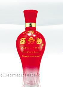 【高檔喜慶異性噴涂烤花高白料玻璃酒瓶配蓋子白酒瓶酒瓶可定制加工】?jī)r(jià)格_廠家_圖片 -